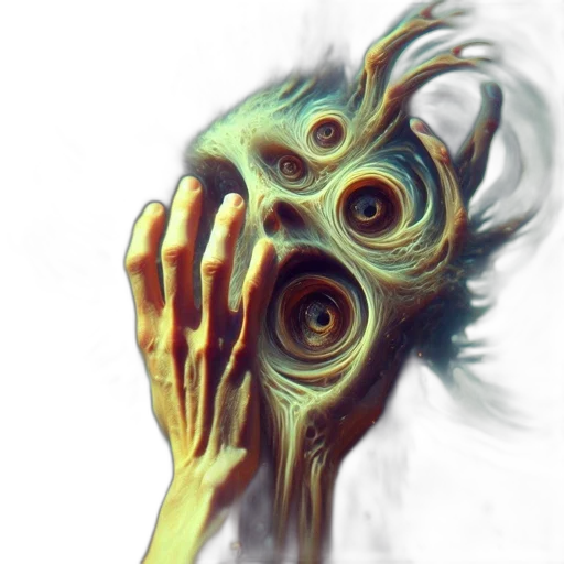 mask, creature, face, staff transparent PNG cut-out