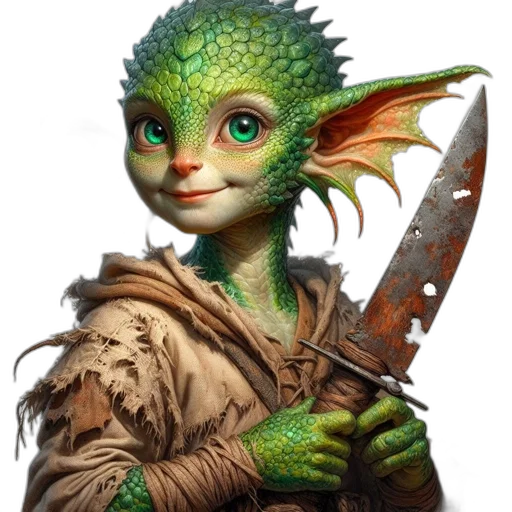 dragon, staff, creature, sword transparent PNG cut-out