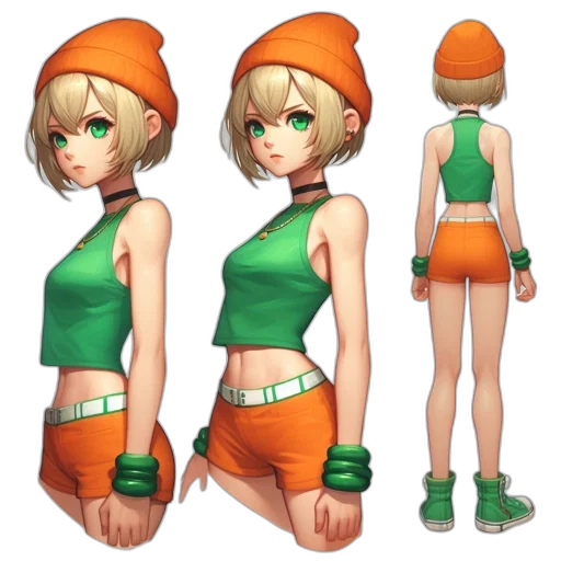 hat, dress, jacket, staff transparent PNG cut-out