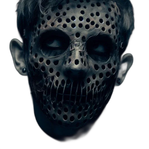 mask, face, creature, 3d render transparent PNG cut-out