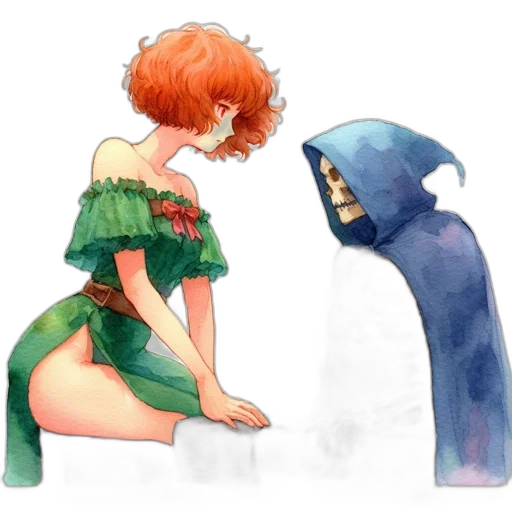 dress, creature, hat, mask transparent PNG cut-out