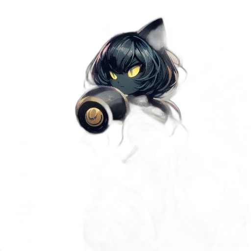 mask, staff, weapon, hair transparent PNG cut-out