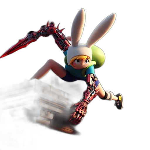weapon, robot, sword, staff transparent PNG cut-out