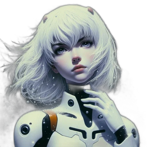 robot, face, mask, creature transparent PNG cut-out