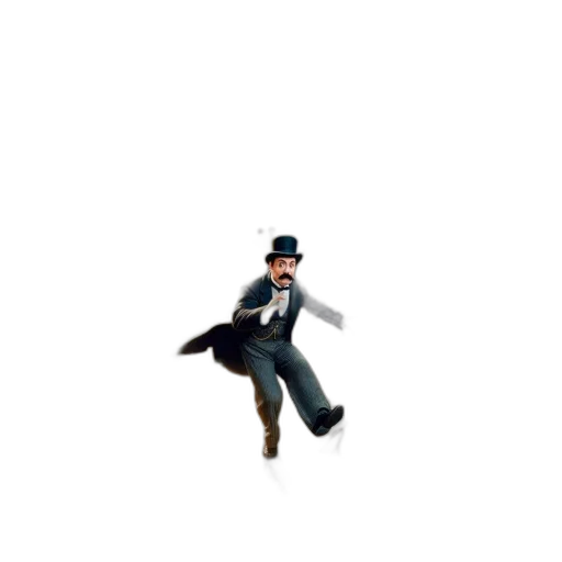 hat, staff, umbrella, concept art transparent PNG cut-out