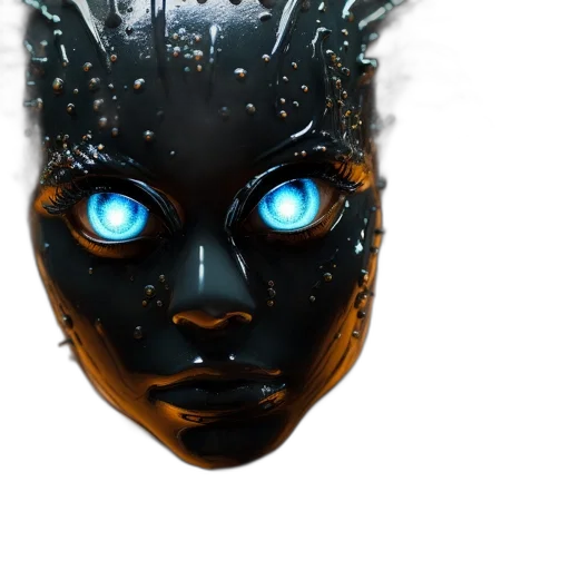 robot, mask, face, creature transparent PNG cut-out