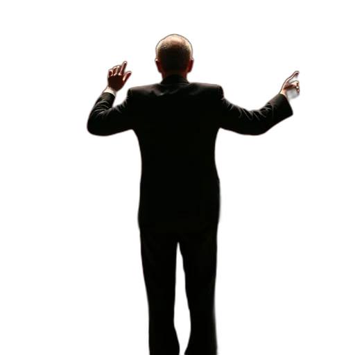 staff, jacket, conductor, national transparent PNG cut-out