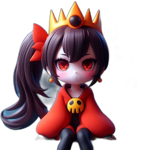 crown, staff, weapon, creature transparent PNG cut-out