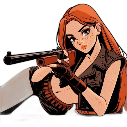 weapon, comic book art, cartoon, concept art transparent PNG cut-out