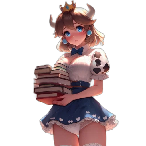 dress, robot, weapon, staff transparent PNG cut-out