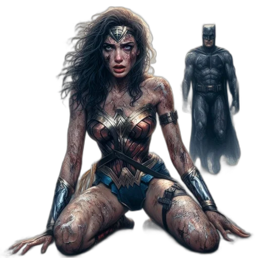 comic book art, concept art, fantasy art, photorealistic transparent PNG cut-out