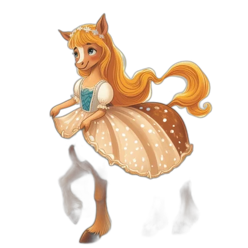 dress, crown, staff, animal transparent PNG cut-out