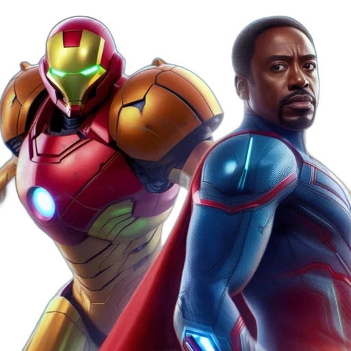 comic book art, concept art, iron, man transparent PNG cut-out