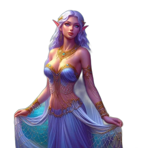 dress, jewelry, dragon, fantasy art transparent PNG cut-out