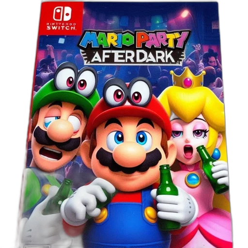 mask, 3d render, concept art, mario transparent PNG cut-out