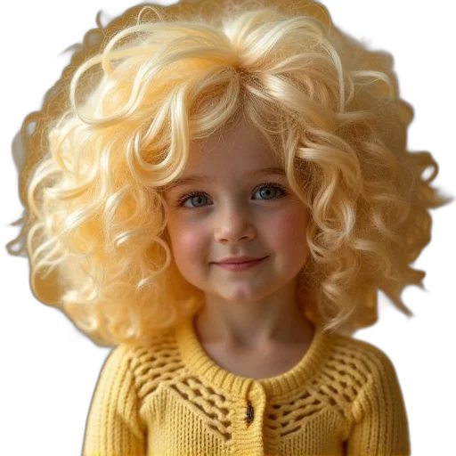 hair, dress, face, photorealistic transparent PNG cut-out