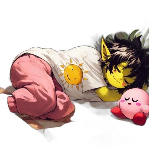 concept art, watercolor, pixel art, anime transparent PNG cut-out