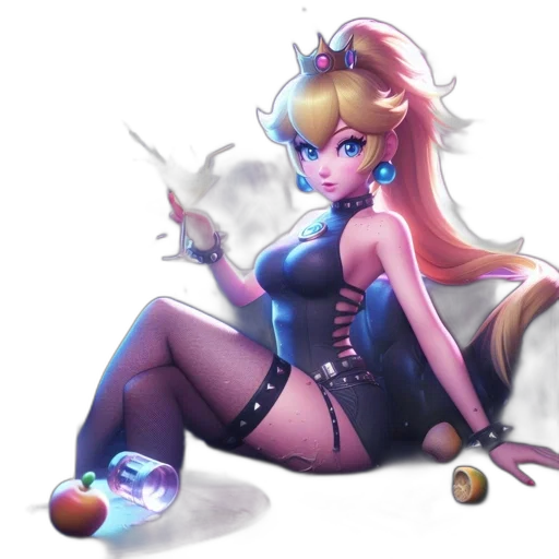 dress, crown, staff, concept art transparent PNG cut-out
