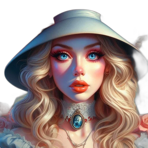 face, hat, jewelry, crown transparent PNG cut-out