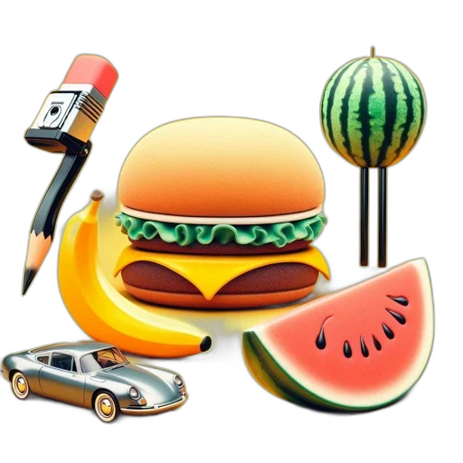 food, car, jewelry, weapon transparent PNG cut-out