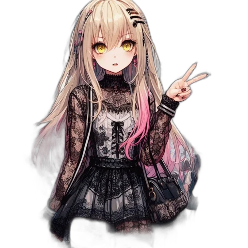 jacket, dress, weapon, staff transparent PNG cut-out