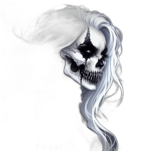 mask, hair, face, creature transparent PNG cut-out