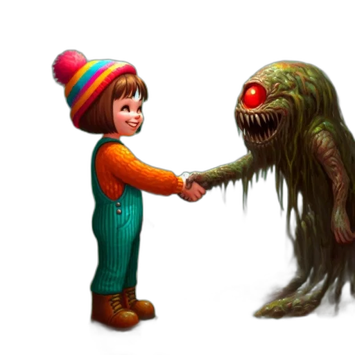 creature, concept art, pixel art, 3d render transparent PNG cut-out