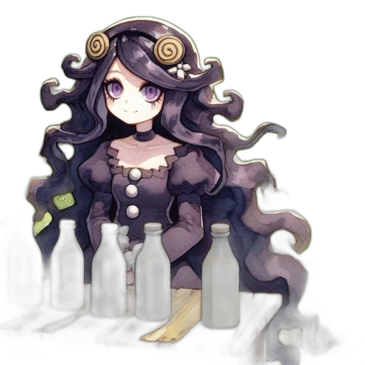 crown, staff, hair, creature transparent PNG cut-out