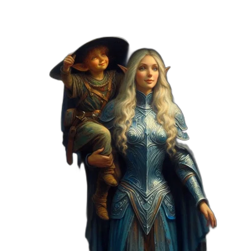 sword, staff, dragon, crown transparent PNG cut-out