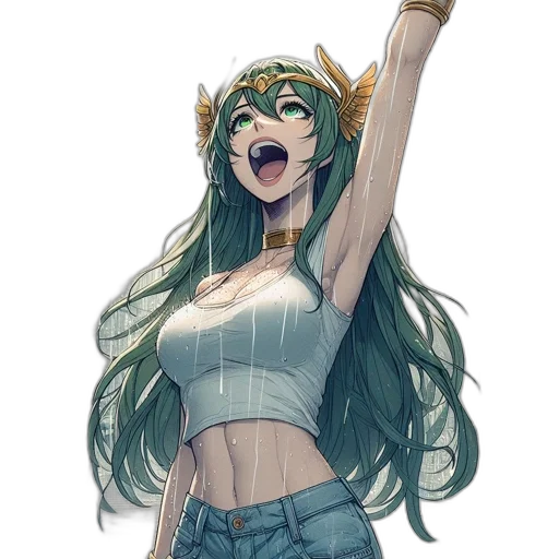 weapon, staff, dress, crown transparent PNG cut-out