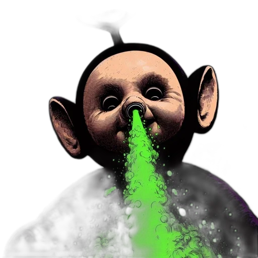 staff, mask, creature, concept art transparent PNG cut-out