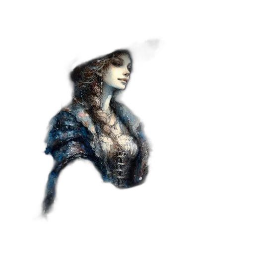 face, dress, jacket, staff transparent PNG cut-out