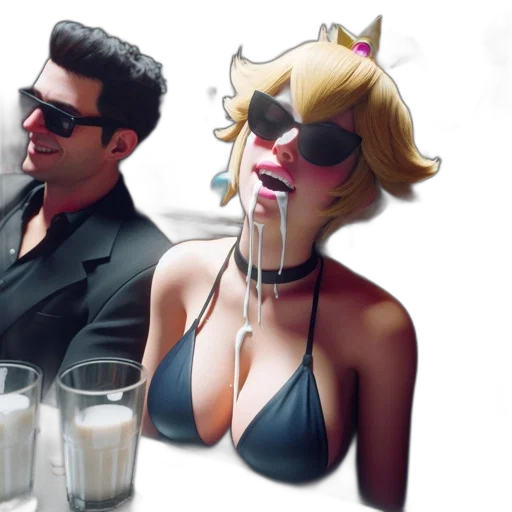concept art, 3d render, cyberpunk, comic book art transparent PNG cut-out