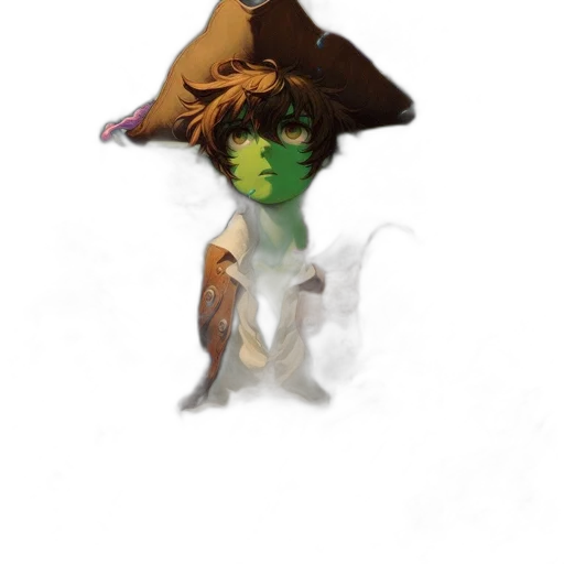 hat, staff, mask, face transparent PNG cut-out