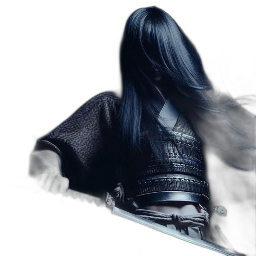 sword, hair, weapon, dragon transparent PNG cut-out