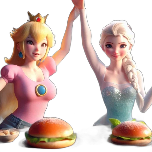 food, dress, 3d render, concept art transparent PNG cut-out