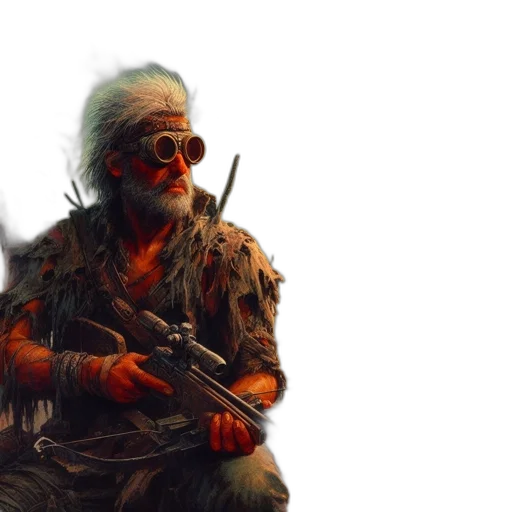 weapon, concept art, cyberpunk, comic book art transparent PNG cut-out