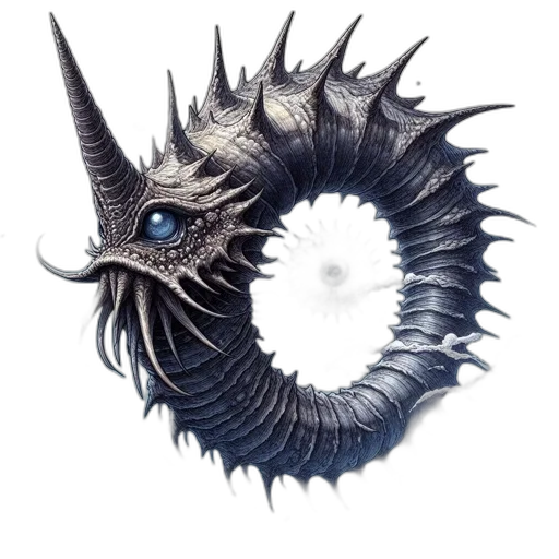 dragon, creature, hair, mask transparent PNG cut-out