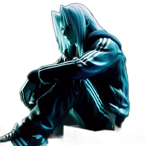 jacket, mask, robot, sword transparent PNG cut-out