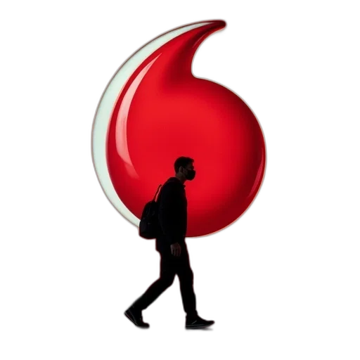 staff, red, man, walks transparent PNG cut-out