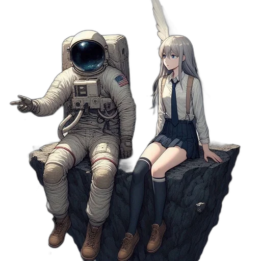 robot, jacket, creature, dress transparent PNG cut-out