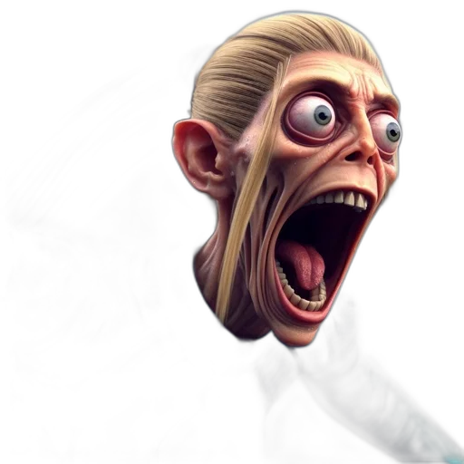 face, creature, mask, staff transparent PNG cut-out