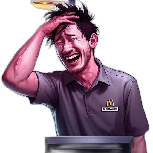 staff, food, face, robot transparent PNG cut-out
