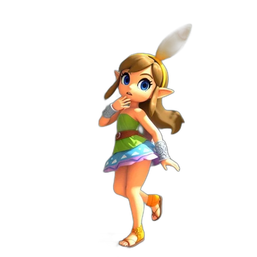 dress, staff, animal, creature transparent PNG cut-out