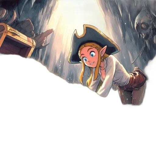 staff, hat, face, crown transparent PNG cut-out