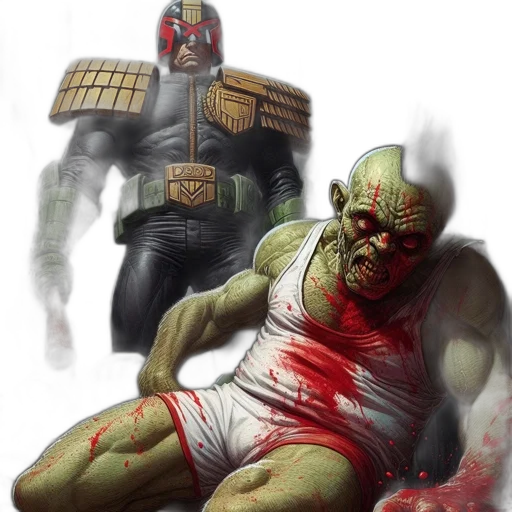 comic book art, concept art, fantasy art, gloomy transparent PNG cut-out