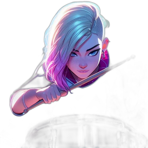 hair, face, staff, crown transparent PNG cut-out