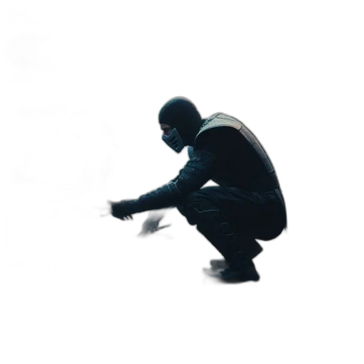 staff, jacket, robot, weapon transparent PNG cut-out