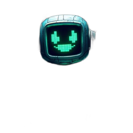 robot, mask, staff, weapon transparent PNG cut-out