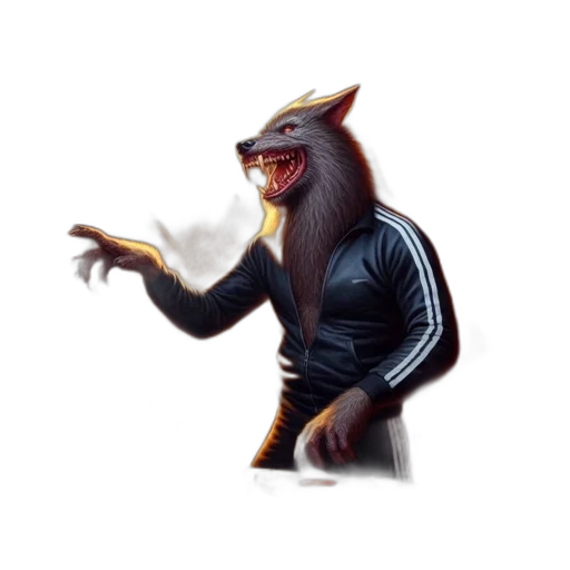 creature, jacket, animal, staff transparent PNG cut-out